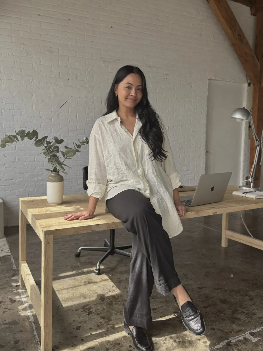 Jenn Yang working